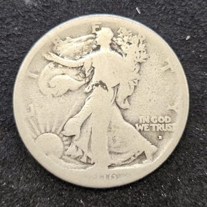 1916D Walking Liberty Half Dollar Bin #2