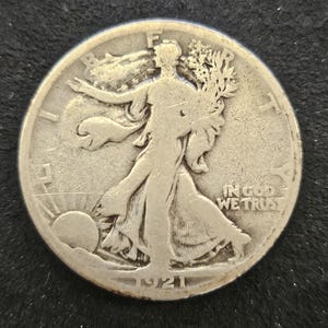 1921 Walking Liberty Half Dollar key date bin#1