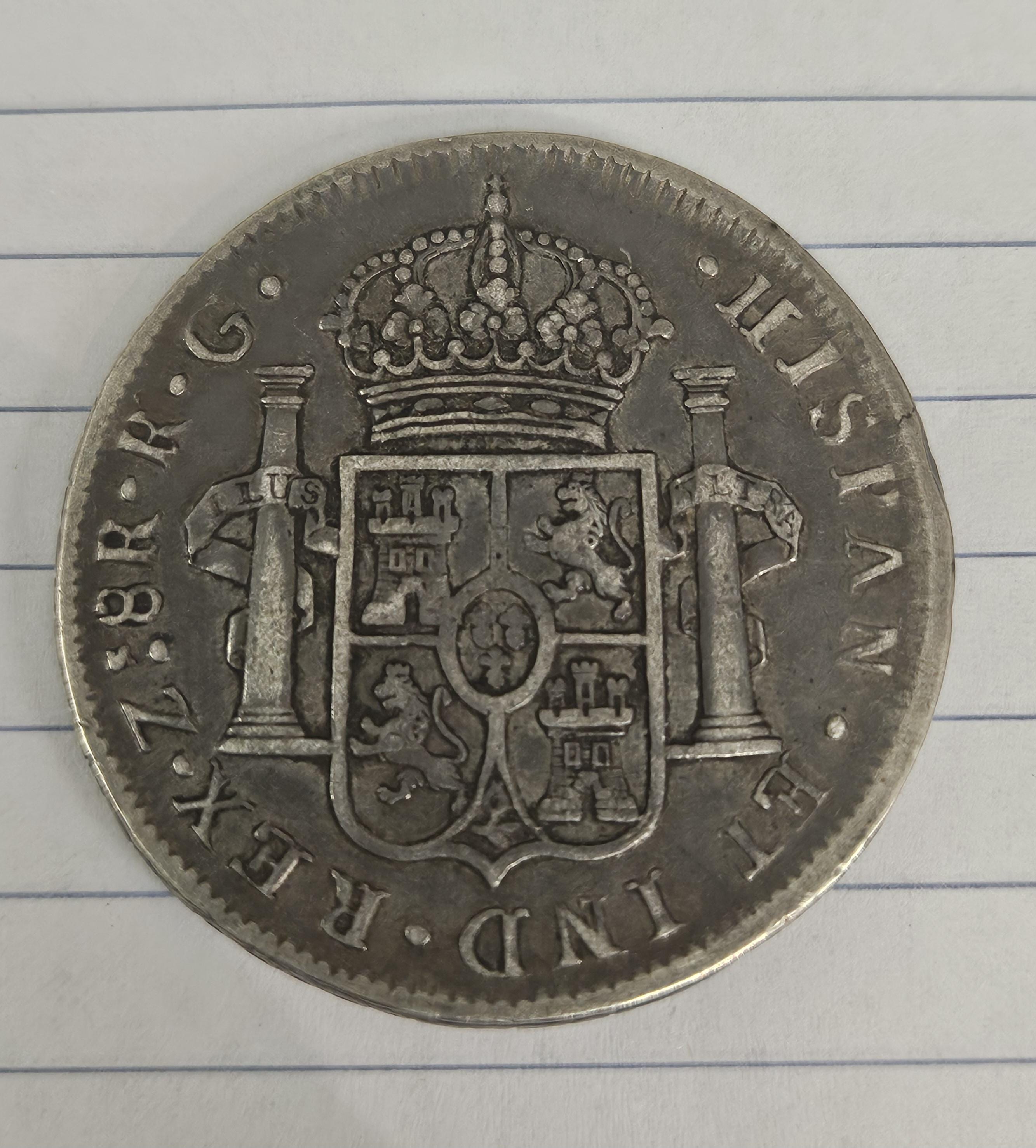 9544 1821年メキシコ8レアル 9544 1821年メキシコ8レアル