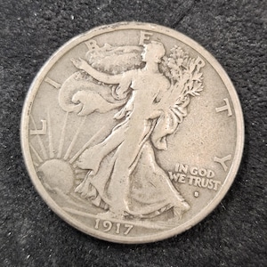 1917S Obverse Walking liberty half dollar bin#2