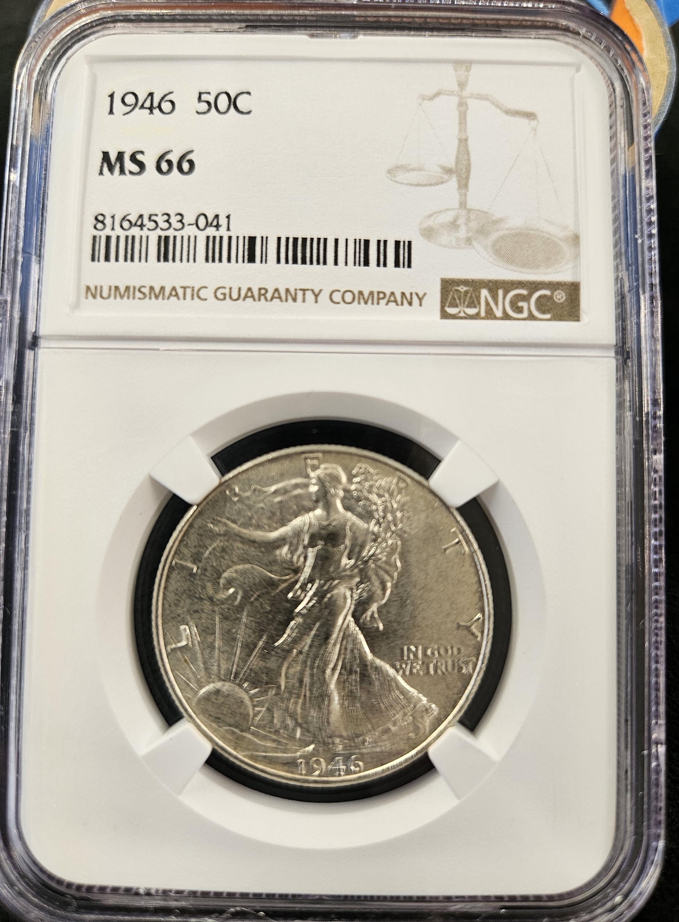 1946年 スタンディング リバティ ハーフ ドル NGC MS66 ビン#5 - Etsy 日本