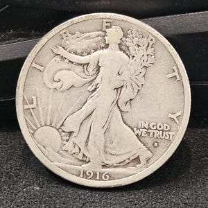 1916S Walking Liberty Half Dollar BIN#2