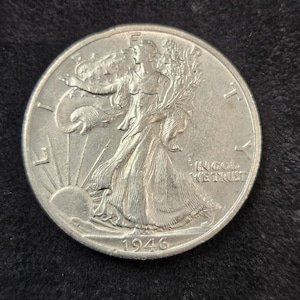 1946S Walking Liberty Half Dollar Bin #1