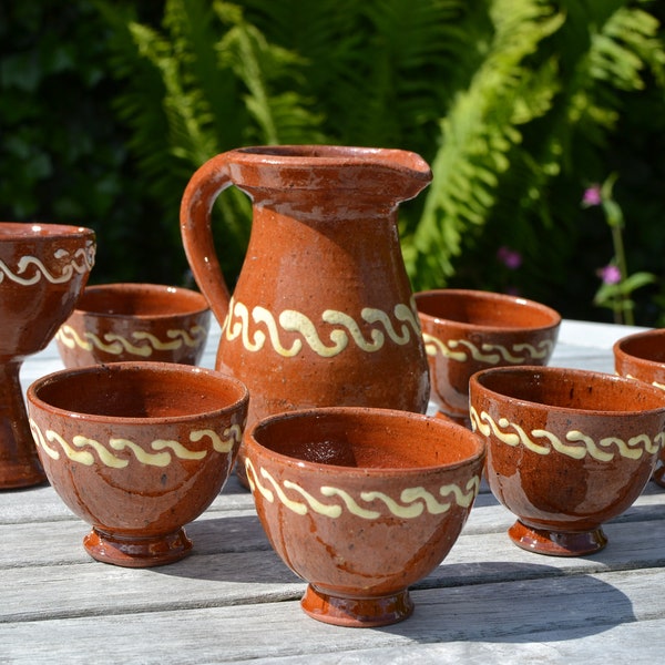 Handmade ceramics Dutch pottery stoneware Workum Friesland vintage ceramic Nordic Holland Folk Art Burnt orange