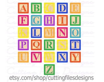 Baby Blocks Svg Etsy