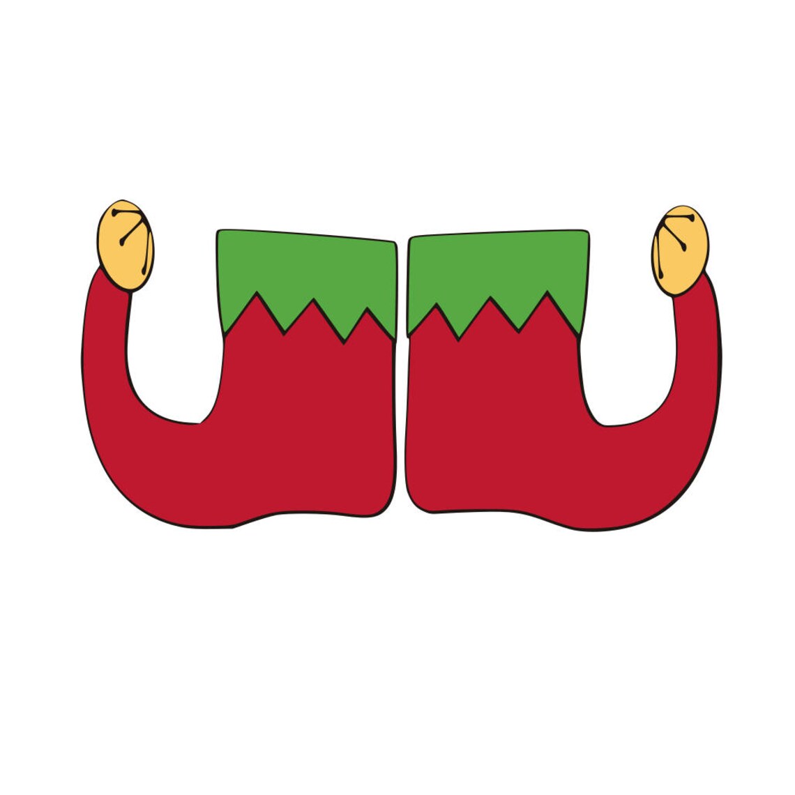 Christmas Elf Shoes SVG Cutting File & Includes PNG for | Etsy