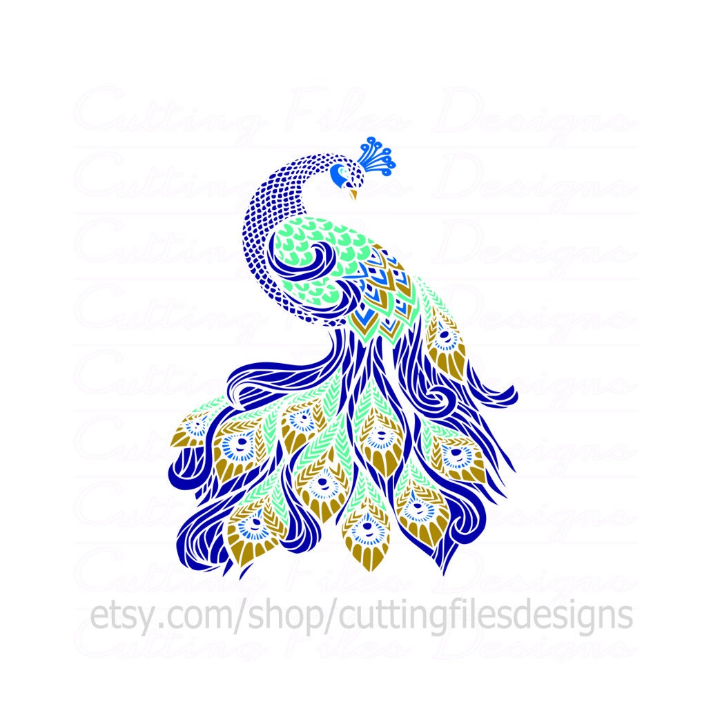 Download Peacock SVG Cutting File w/PNG for Cricut Design Space and ...