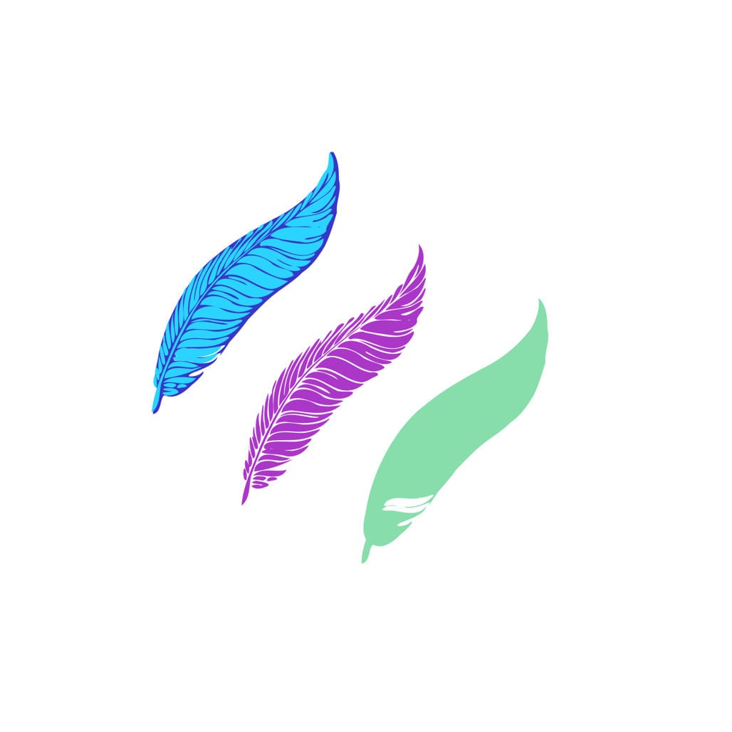 Download Bird Feather SVG Design Cutting File also includes PNG for ...