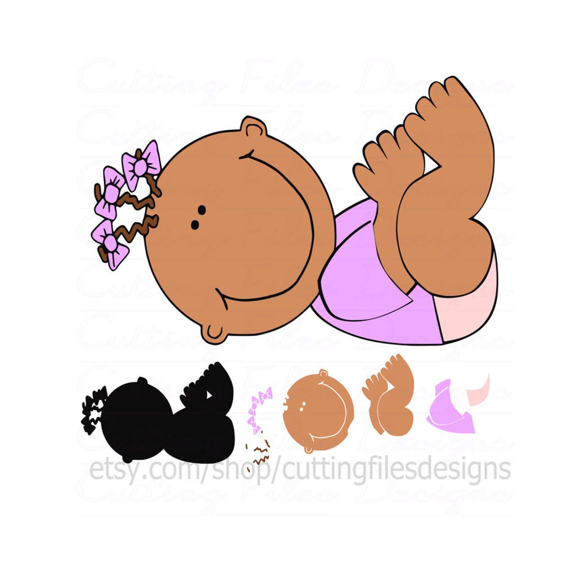 Baby SVG Cutting File W/png for Cricut Design Space and | Etsy
