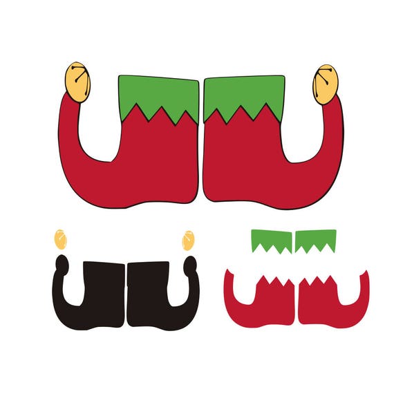 Christmas Elf Shoes Svg Cutting File Includes Png For Etsy