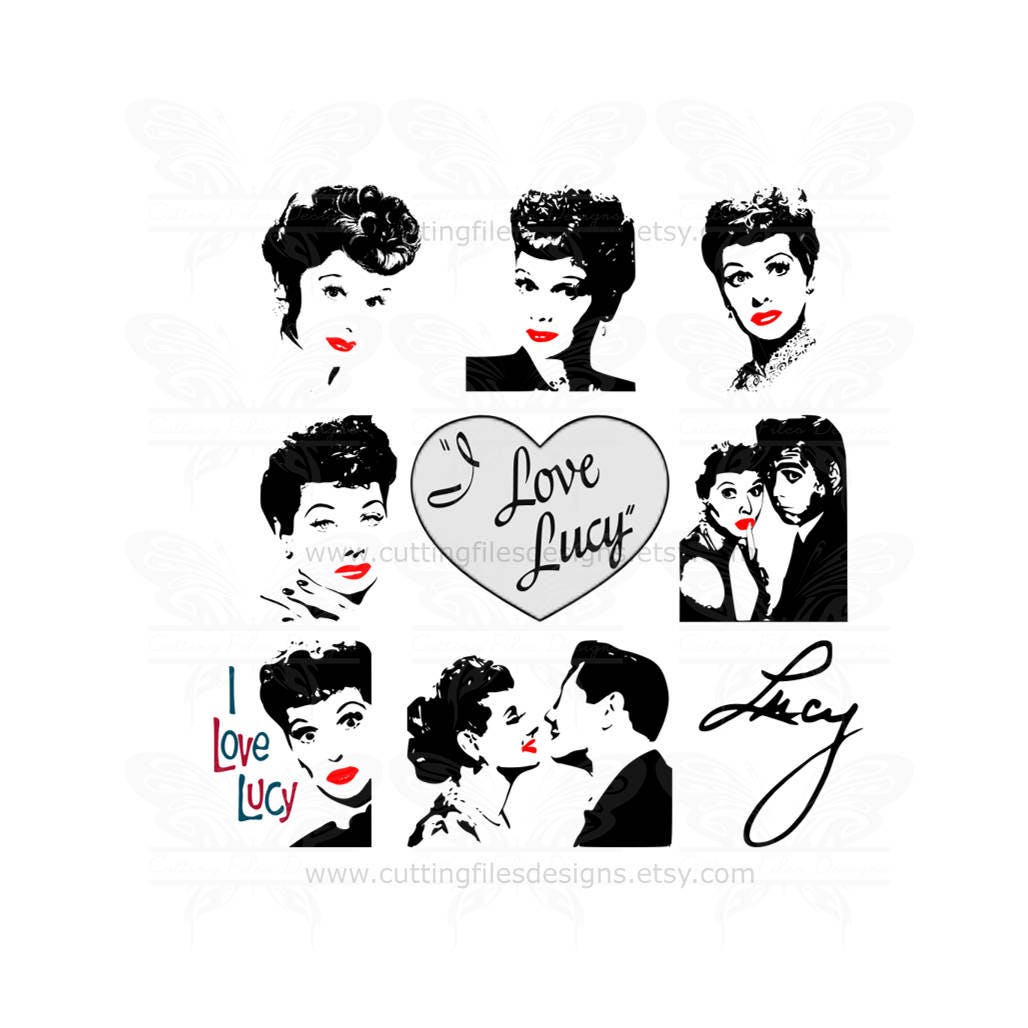 Download I Love Lucy/Lucille Ball SVG Design Bundle Cutting File ...