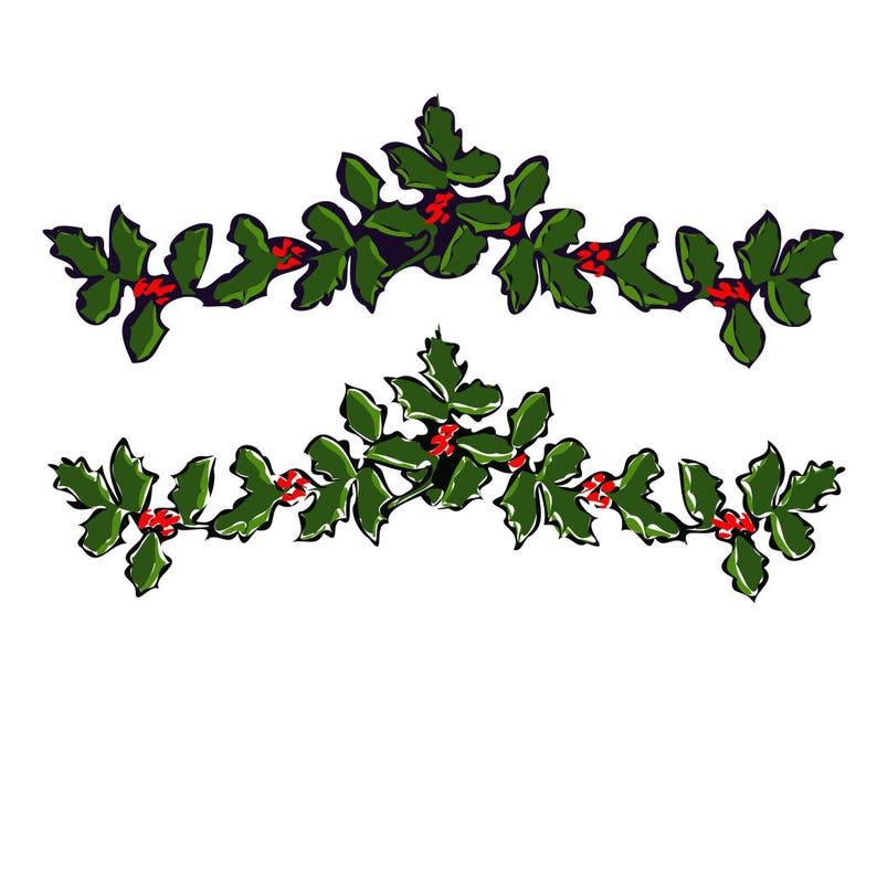 Download Christmas Holly SVG Cutting File & includes PNG for Cricut ...