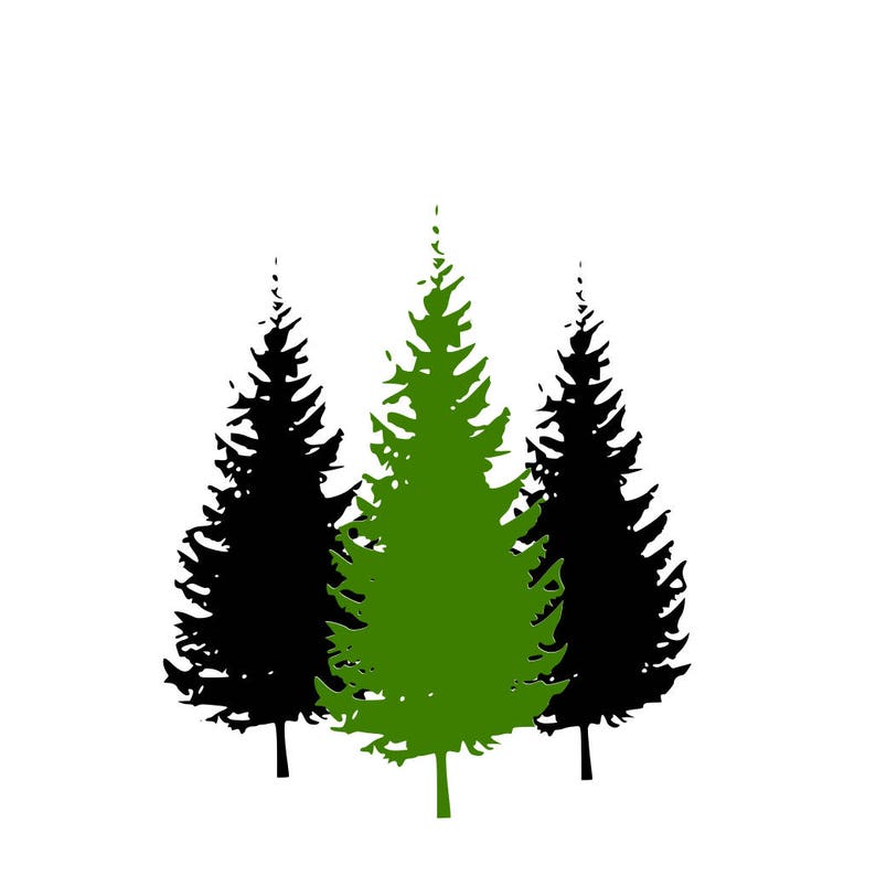 Download Christmas Pine Trees SVG Design Cutting File also includes ...
