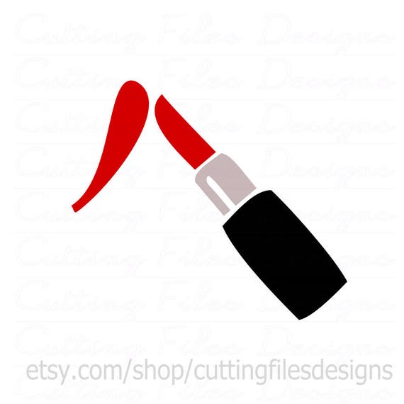 Lipstick SVG Cutting File w/PNG for Cricut Design Space and Etsy