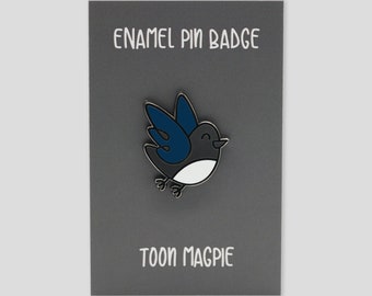Toon Magpie - Pin Badge • Funny Pin • Newcastle Pin Badge • Friends Family Partner Gift • Geordie Pin • Geordie Gift • Cute Gift • NUFC Gift