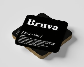Bruva • Brother - Geordie Dialect Coaster • Newcastle Slang Coaster • Newcastle Dialect Coaster • Geordie Dialect Coaster • Geordie Coaster