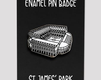 St. James' Park Enamel Pin Badge – Minimalist Geordie Gift