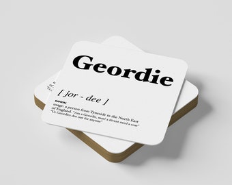 Geordie - Geordie Dialect Coaster • Newcastle Slang Coaster • Newcastle Dialect Coaster • Geordie Dialect Coaster • Geordie Coaster