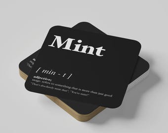 Mint - Geordie Dialect Coaster - Newcastle Dialect Gift - Geordie Slang