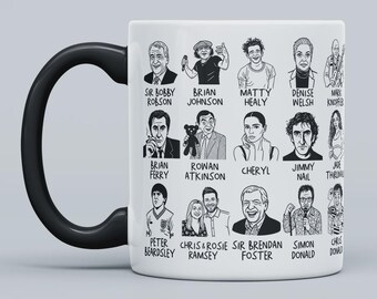 Famous Faces Mug - North East - Newcastle - Tyne and Wear