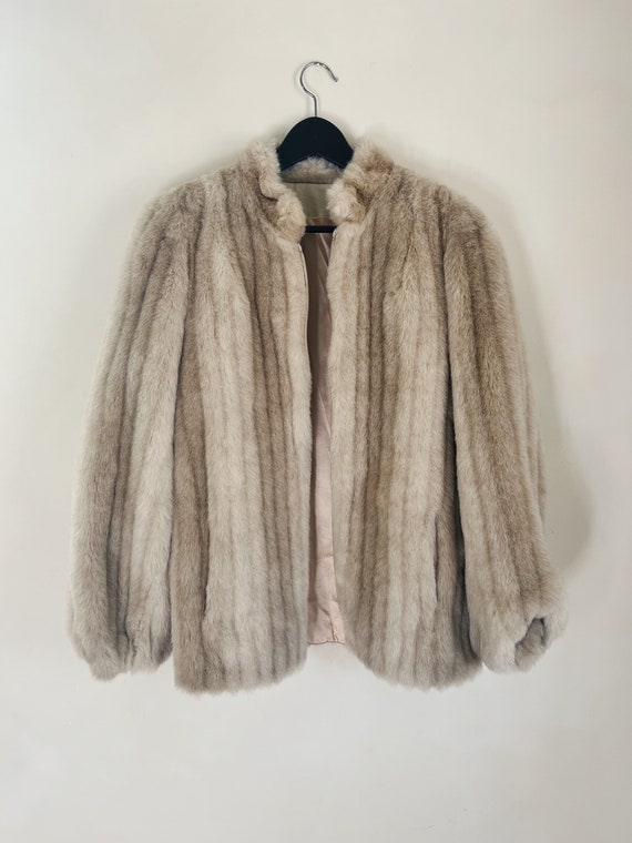 Vintage Faux Mink Coat / Mob Wife Aesthetic / Fur 