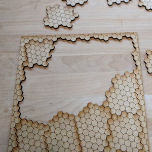 13 piece &quot;Hexes&quot; Laser Cut Jigsaw Puzzle DIGITAL FILE