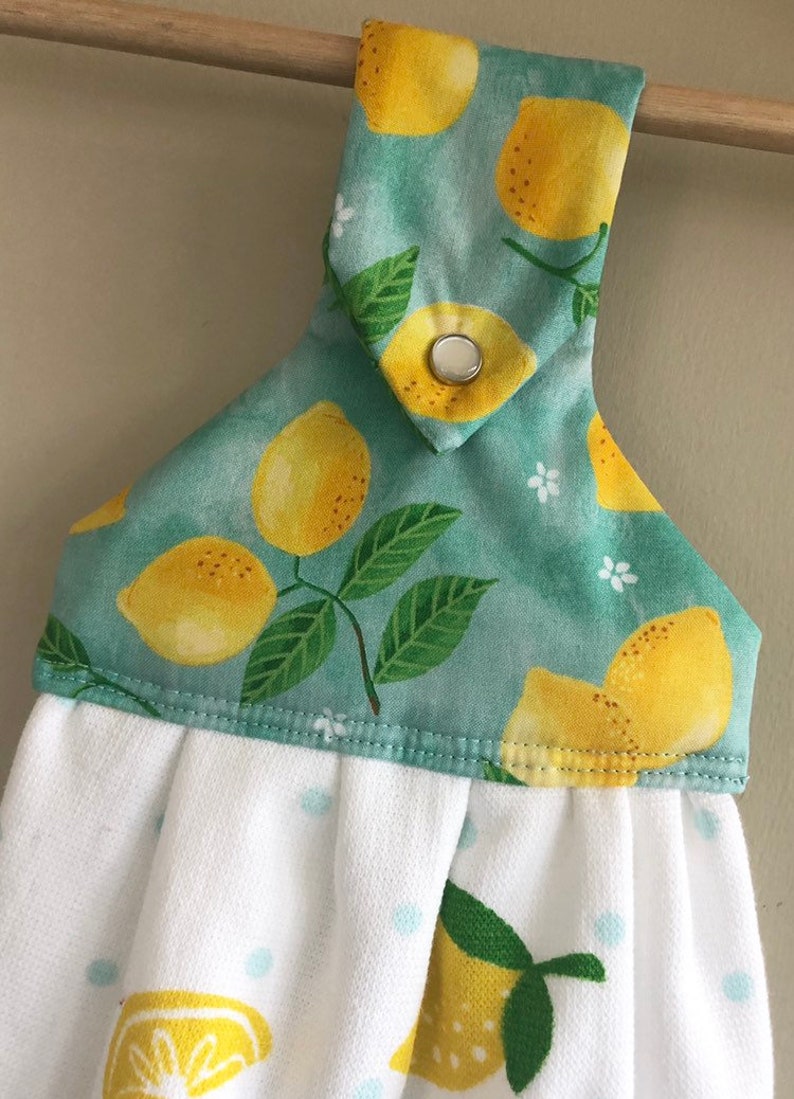 Download Easy Peasy Lemon Squeezy Hanging Kitchen Towel // Summer | Etsy