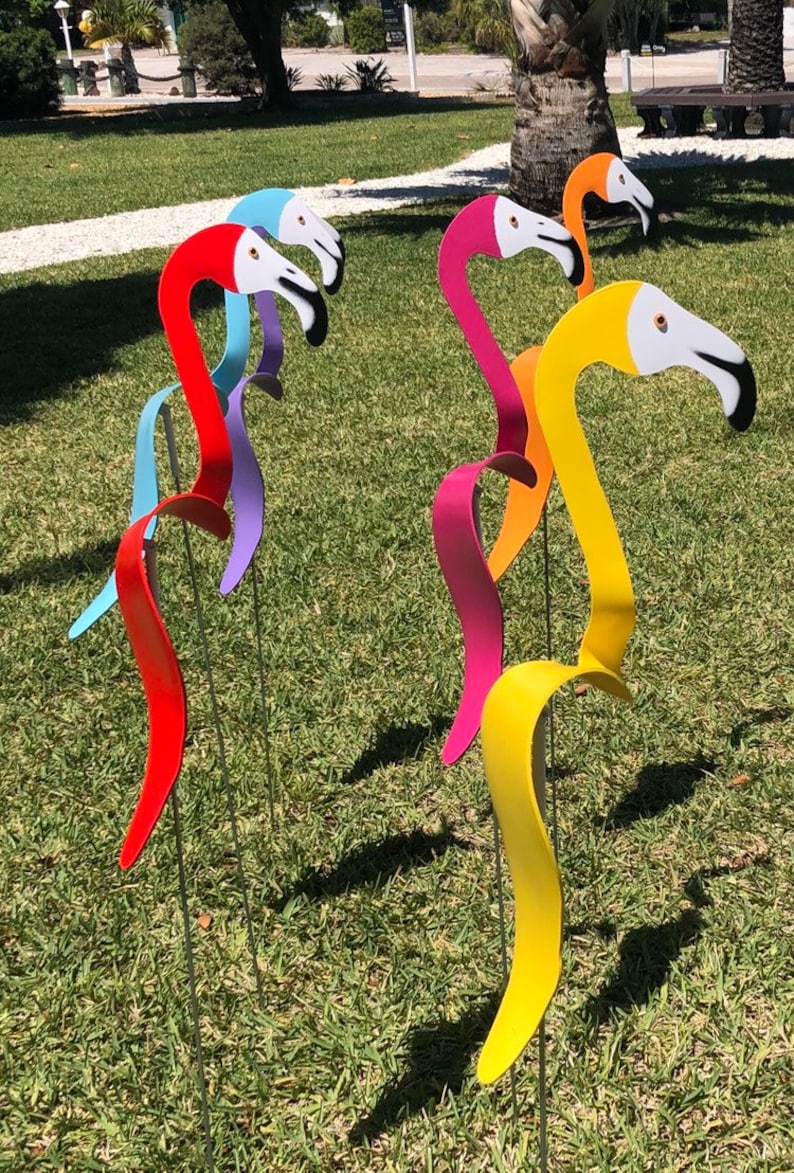 Dancing Yard Flamingo Decor  Choose Color afbeelding 1