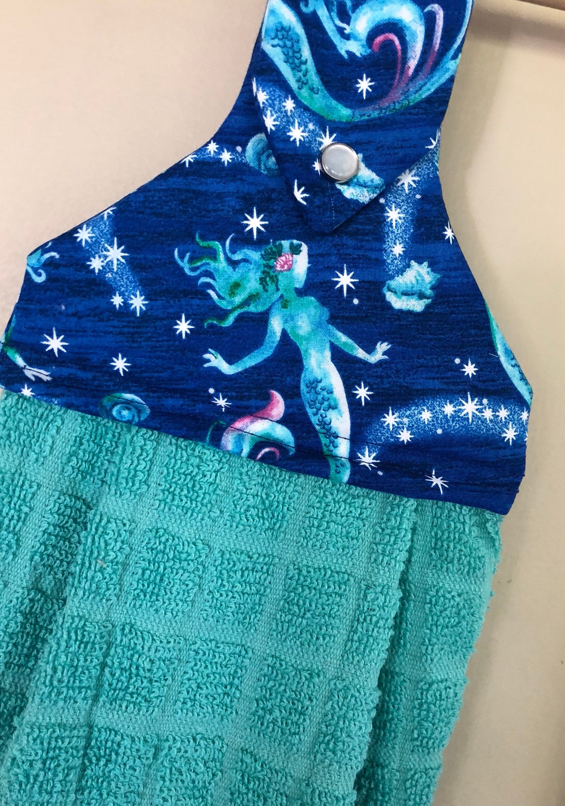 Mystical Mermaids Hanging Kitchen Towel // Summer Kitchen Etsy