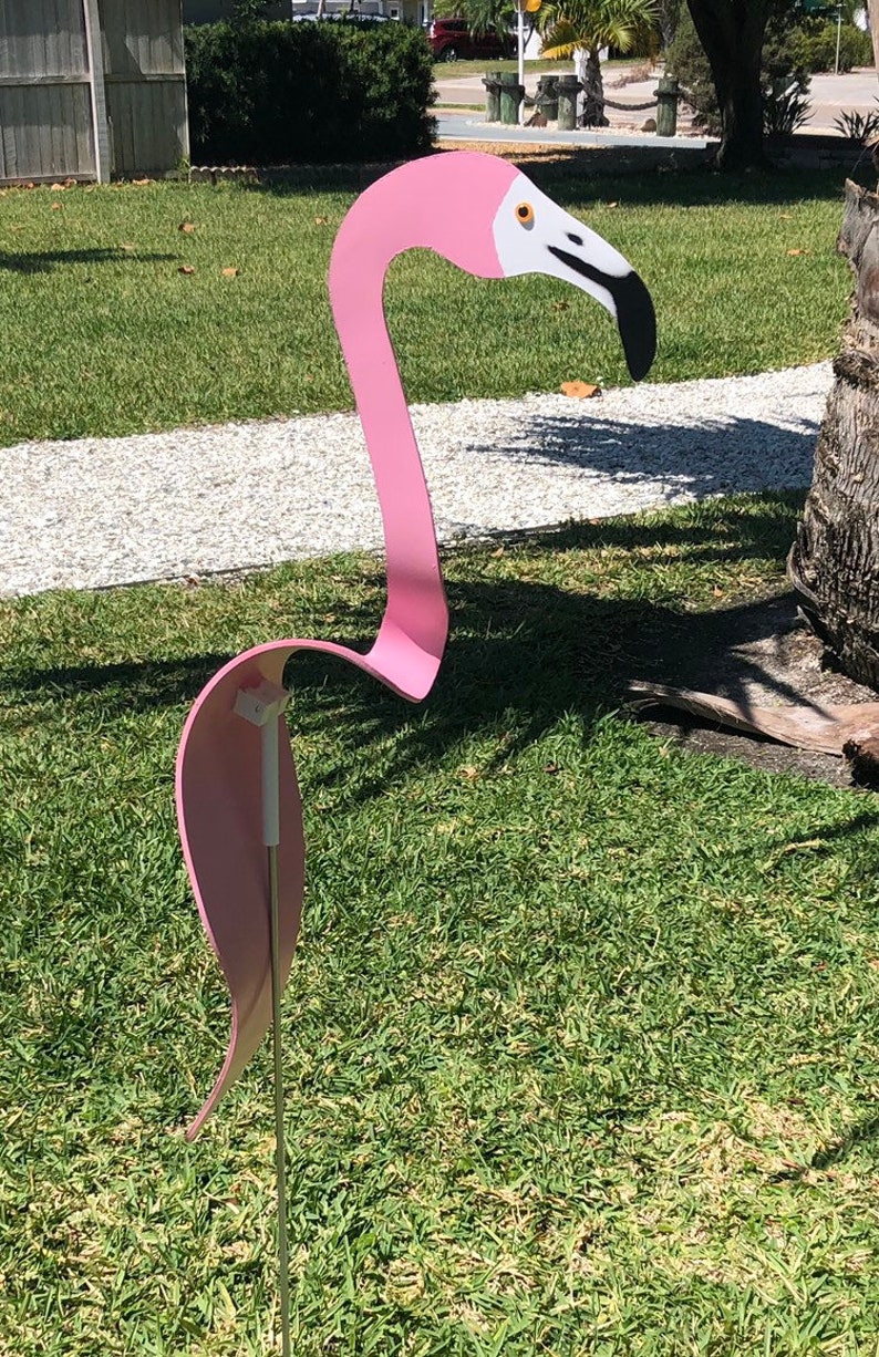 Dancing Yard Flamingo Decor Choose Color | Etsy