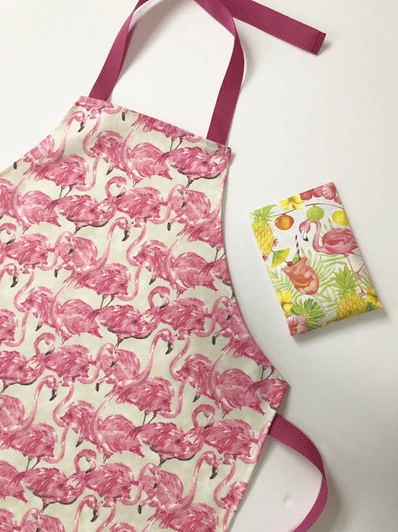 Pink Flamingo Apron Women/'s Apron Kitchen Apron Flamingo Decor