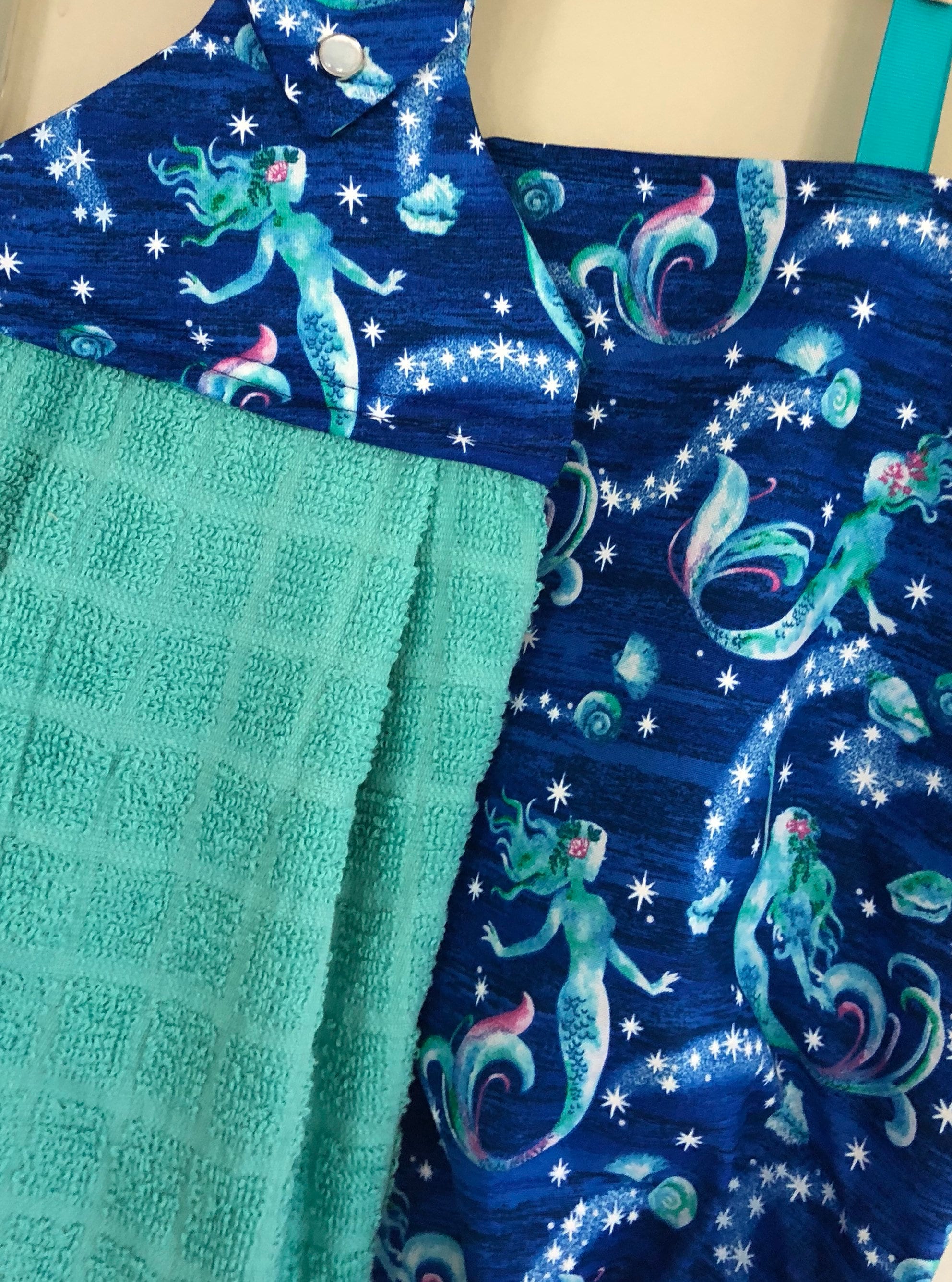 Mystical Mermaids Hanging Kitchen Towel // Summer Kitchen Etsy