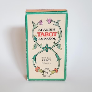Vintage Spanish Tarot Español Bilingual Tarot Deck - 1975