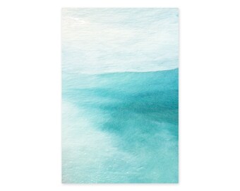 Abstract Fine Art Photography - Turquoise Water - Framed Teal Wall Art - Ocean Prints - Large Abstract Art - Living Room Decor - Portugal