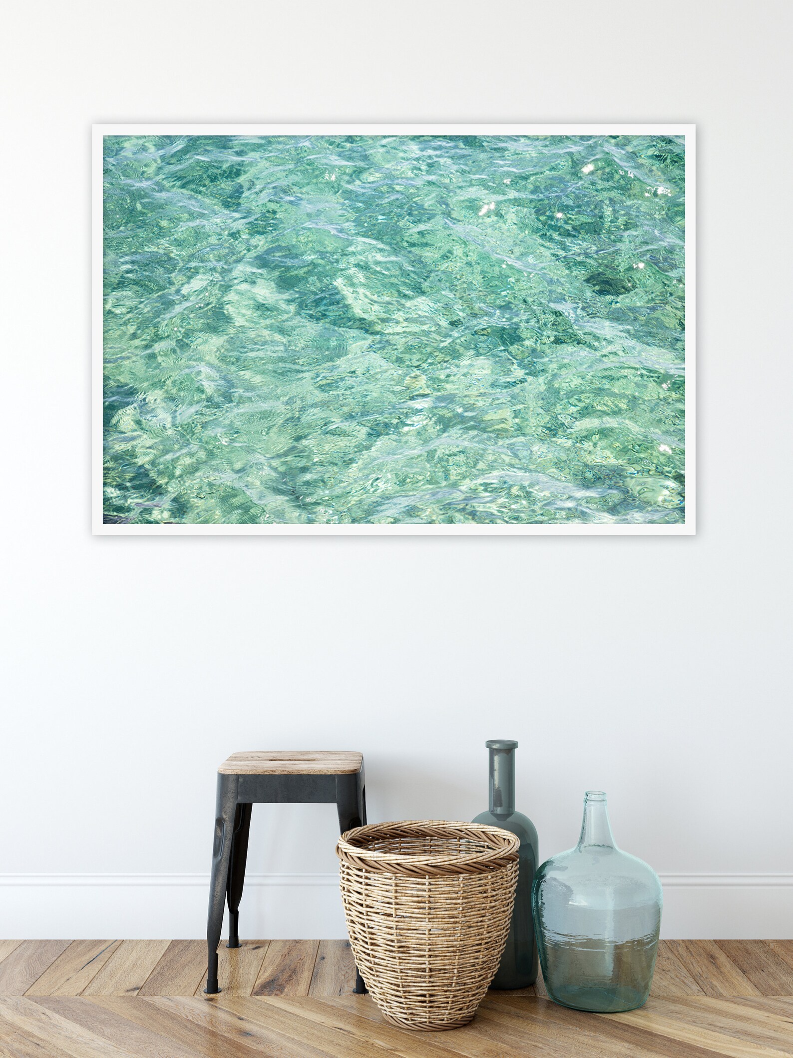 Seafoam Green Abstract Wall Art Water Ripples Photography Etsy