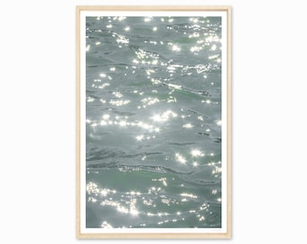 Sun Glitter on Water Art Prints - Fine Art Photography - Large Framed Wall Art - Living Room Wall Decor