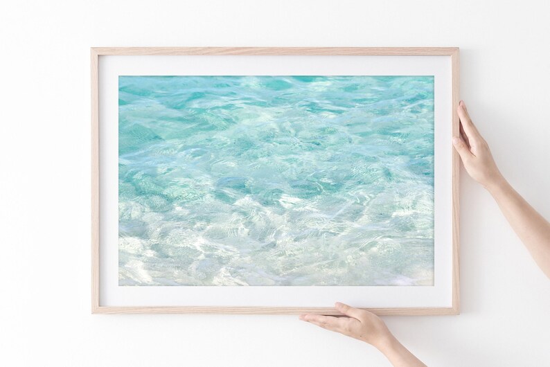 Turquoise Water - Tropical ocean art print by Cattie Coyle Photography