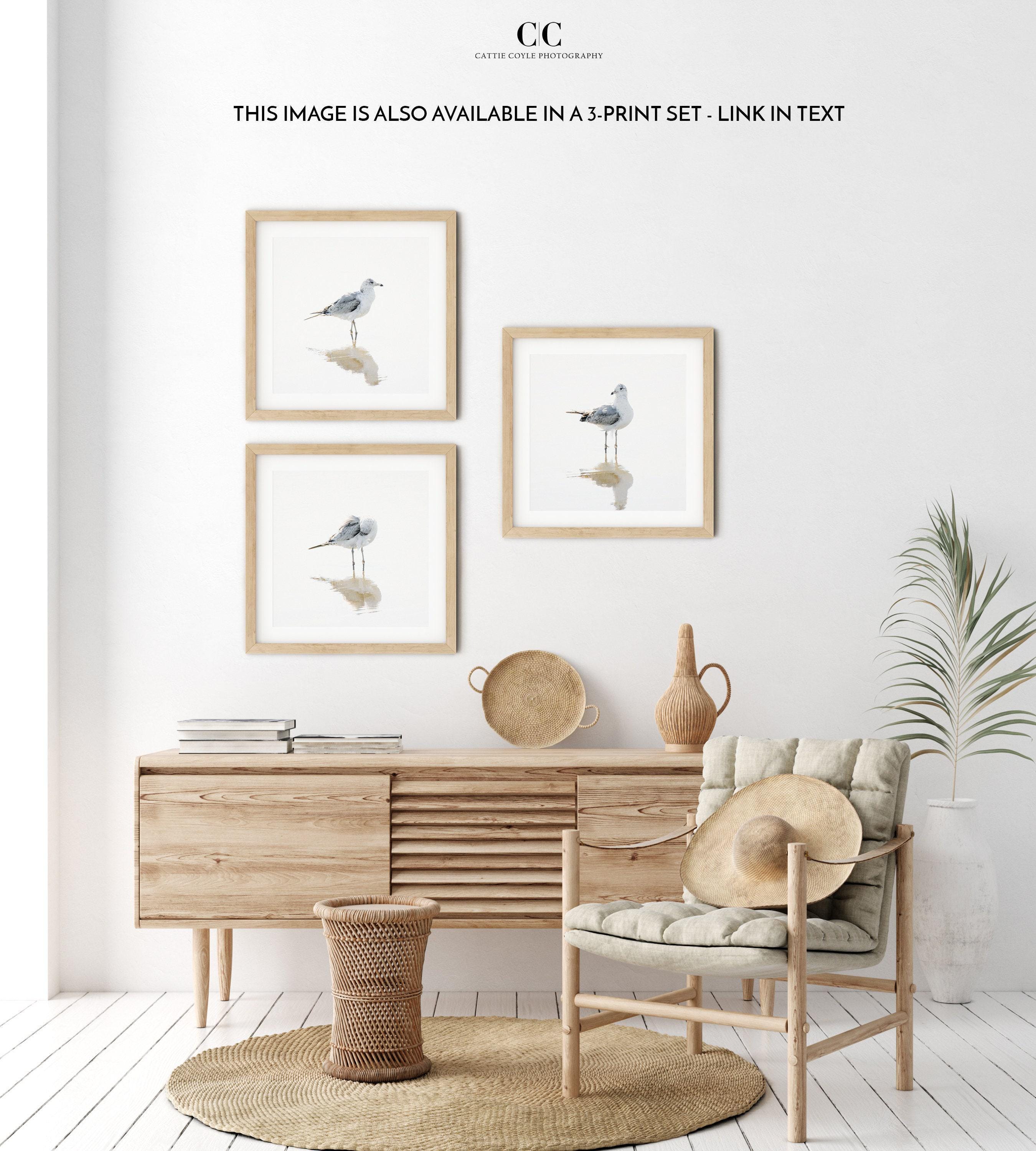 Seagull Art Print - Bird Photography - Minimalist Art for Beach House ...