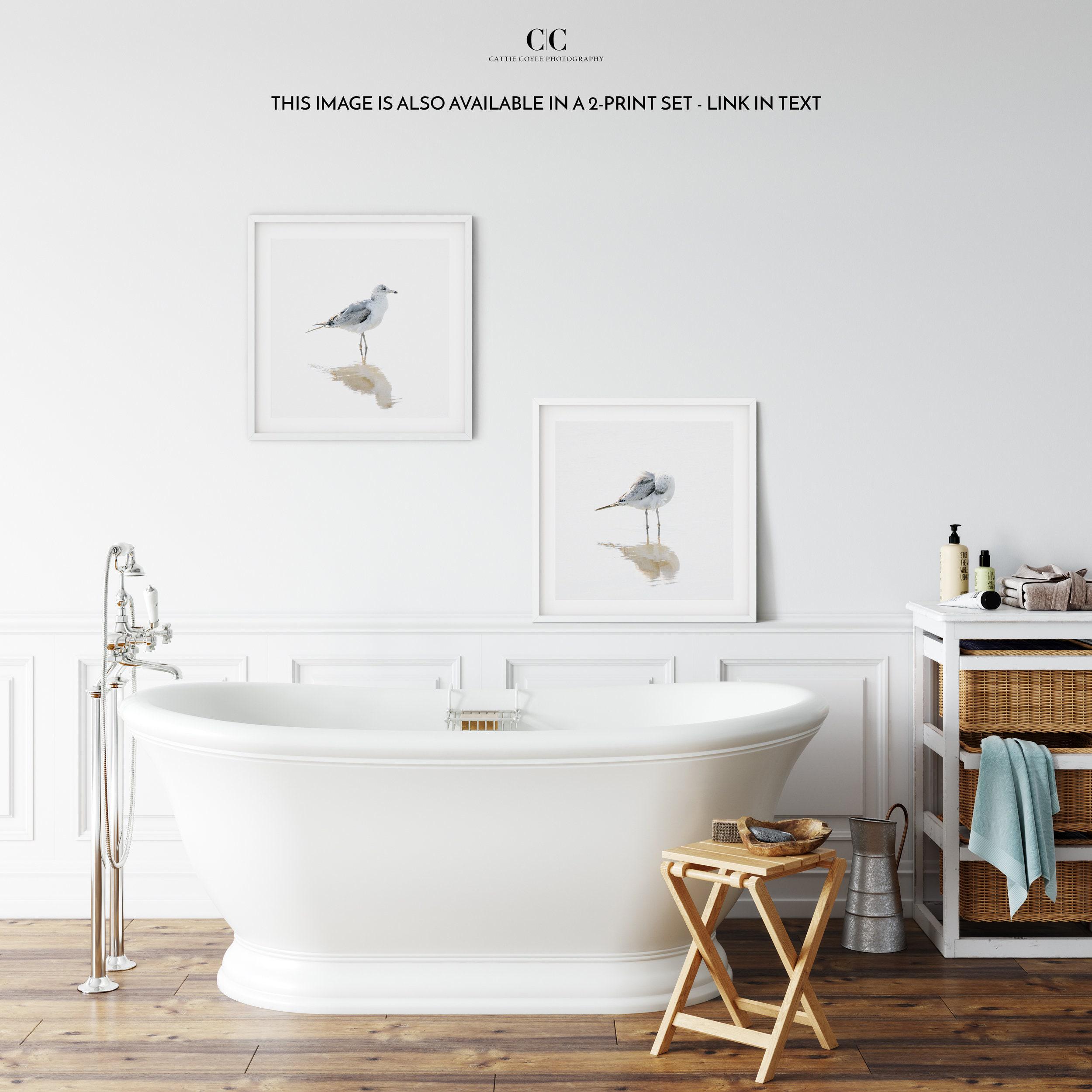 Seagull Art Print - Bird Photography - Minimalist Art for Beach House ...
