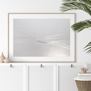 Water Ripples Art Print - Minimalist Fine Art Photography - Neutral Colors Calming Wall Decor - Large Framed Monochromatic Gray Wall Art image 3