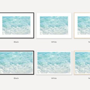 Framed turquoise water art prints by Cattie Coyle Photography. All rights reserved.