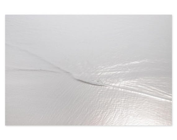 Water Ripples Art Print - Minimalist Fine Art Photography - Neutral Colors Calming Wall Decor - Large Framed Monochromatic Gray Wall Art