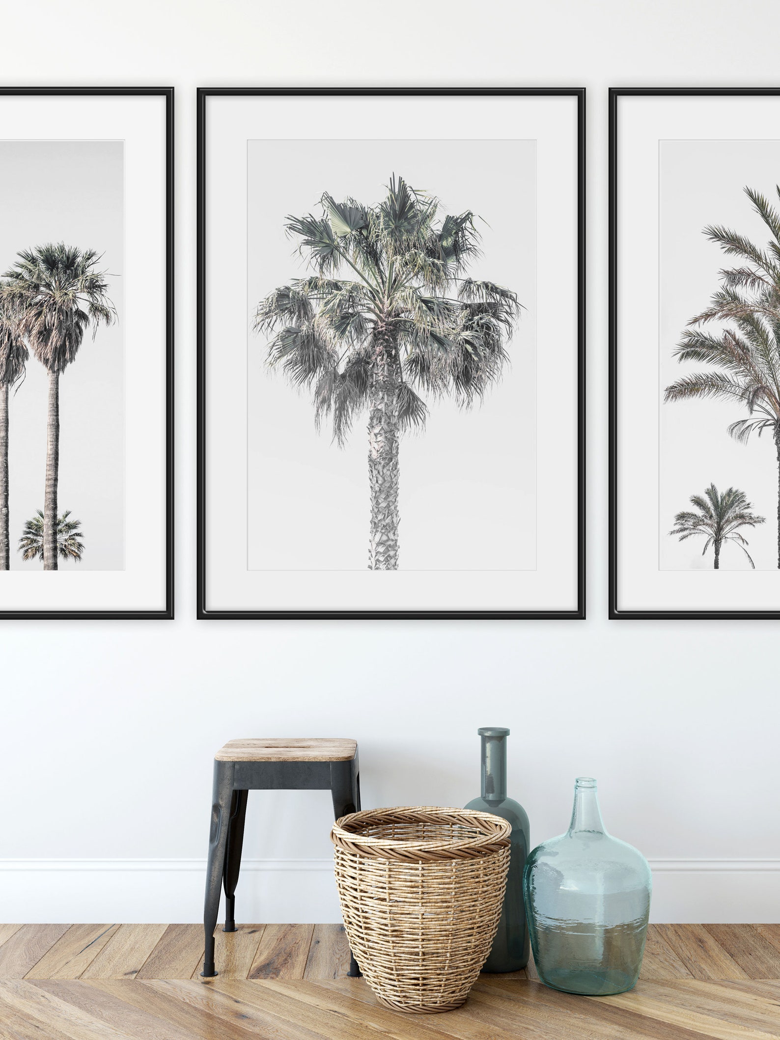 Palm Tree Print Nature Photography Large Framed Wall Art Etsy