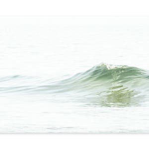 Impressão de arte de ondas do oceano - Grande decoração de parede costeira - Fotografia de belas artes - Arte de parede de água emoldurada de grandes dimensões - Decoração de escritório em casa