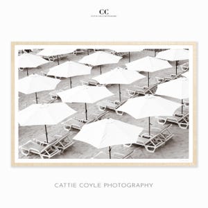 Impressão artística de fotografia de praia em preto e branco - Grande arte de parede emoldurada - Fotografia artística - Decoração costeira - Decoração de parede para sala de estar