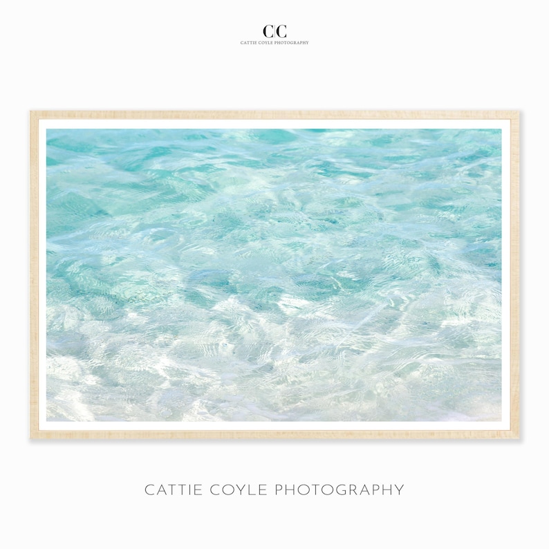 Turquoise water art print by Cattie Coyle Photography. © 2015 All rights reserved.