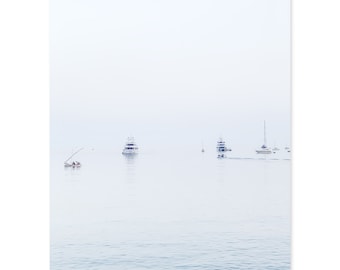 Nautical Art Print - Mediterranean Summer Wall Art - Boats on the French Riviera Photography Print - Coastal Wall Decor - Small Art Prints