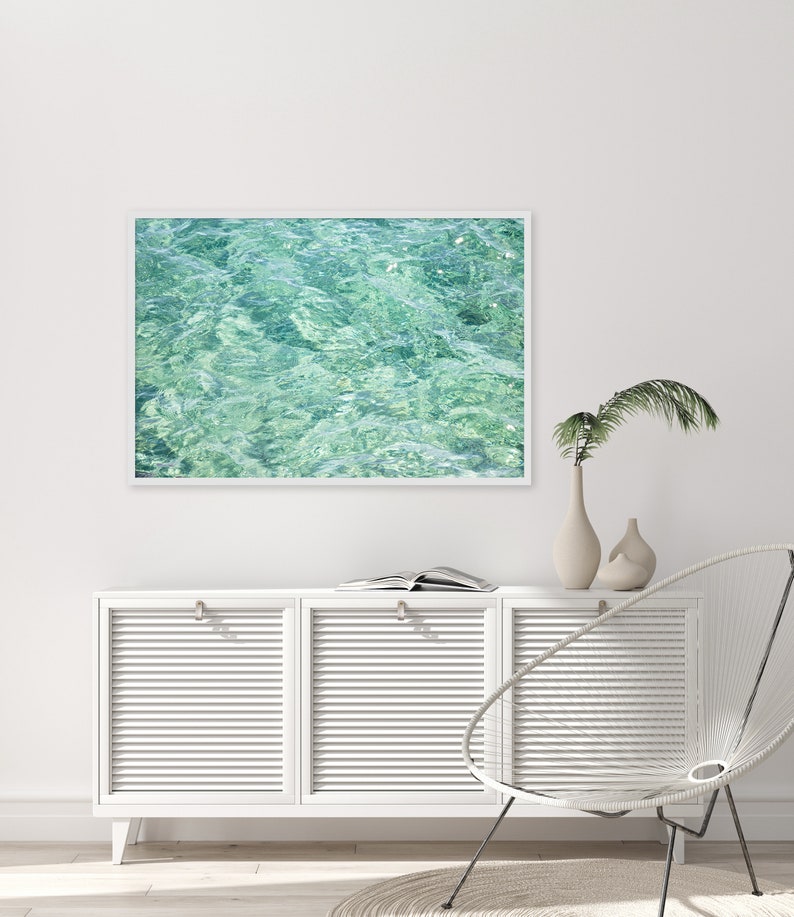 Seafoam Green Abstract Wall Art Water Ripples Photography Etsy