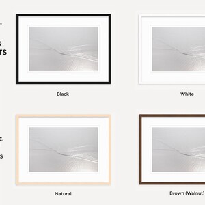 Water Ripples Art Print - Minimalist Fine Art Photography - Neutral Colors Calming Wall Decor - Large Framed Monochromatic Gray Wall Art image 6
