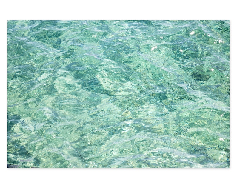 Seafoam Green Abstract Wall Art Water Ripples Photography Etsy